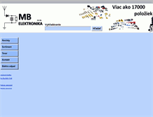 Tablet Screenshot of mb-elektronika.sk